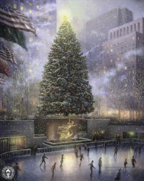 Christmas in New York TK Peinture à l'huile